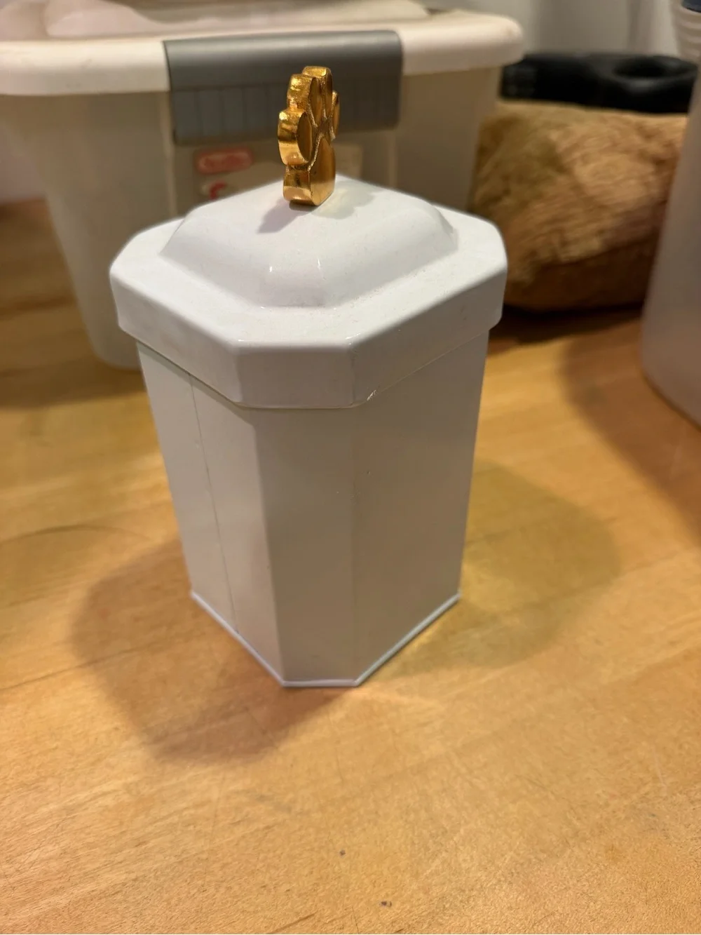HomeGoods Paw Print Treat Tin